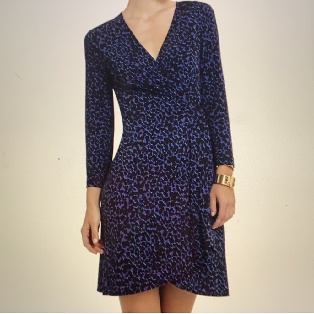 BCBGMaxAzriaAdele Animal Printed Wrap Dress Size S